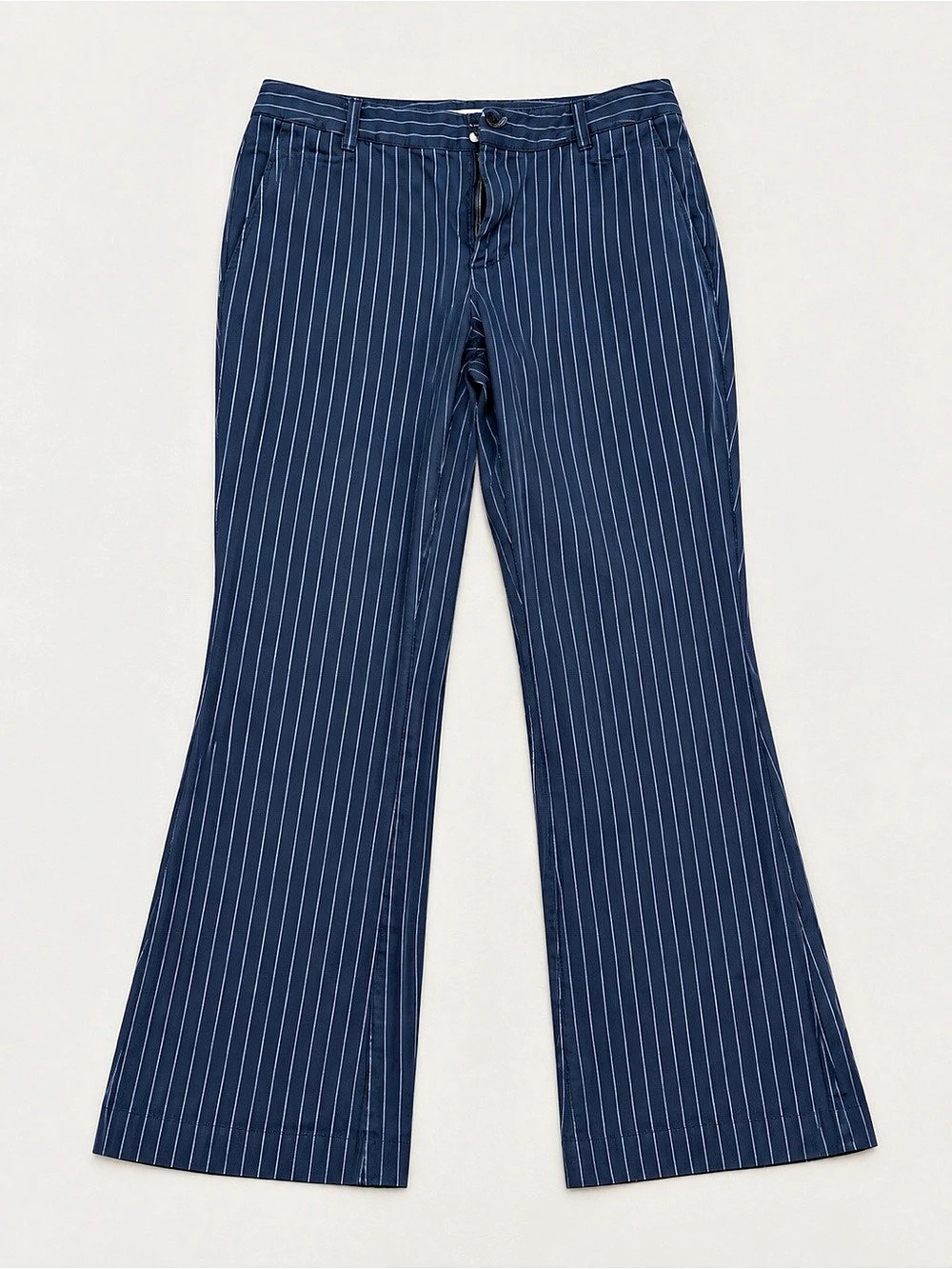 St. John’s Bay Striped Flare Pants in Blue Size 10P